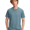 Polera manga corta Lifestyle para Hombre Circle logo stack Azul Under Armour