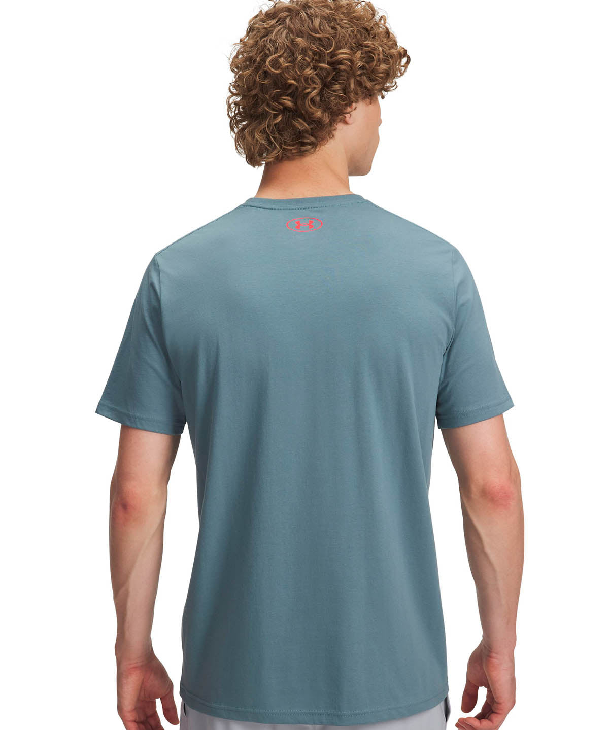 Polera manga corta Lifestyle para Hombre Circle logo stack Azul Under Armour