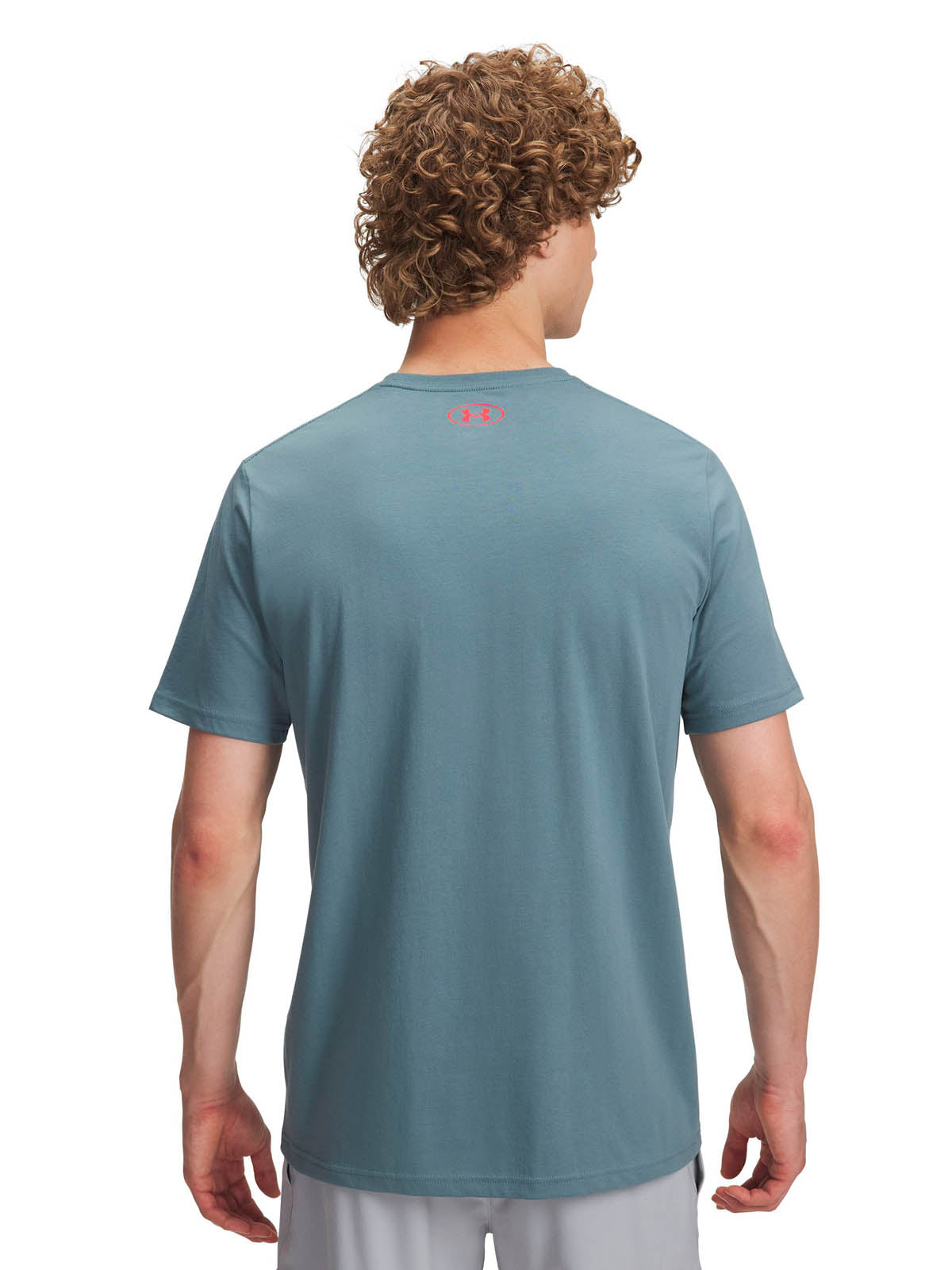 Polera manga corta Lifestyle para Hombre Circle logo stack Azul Under Armour