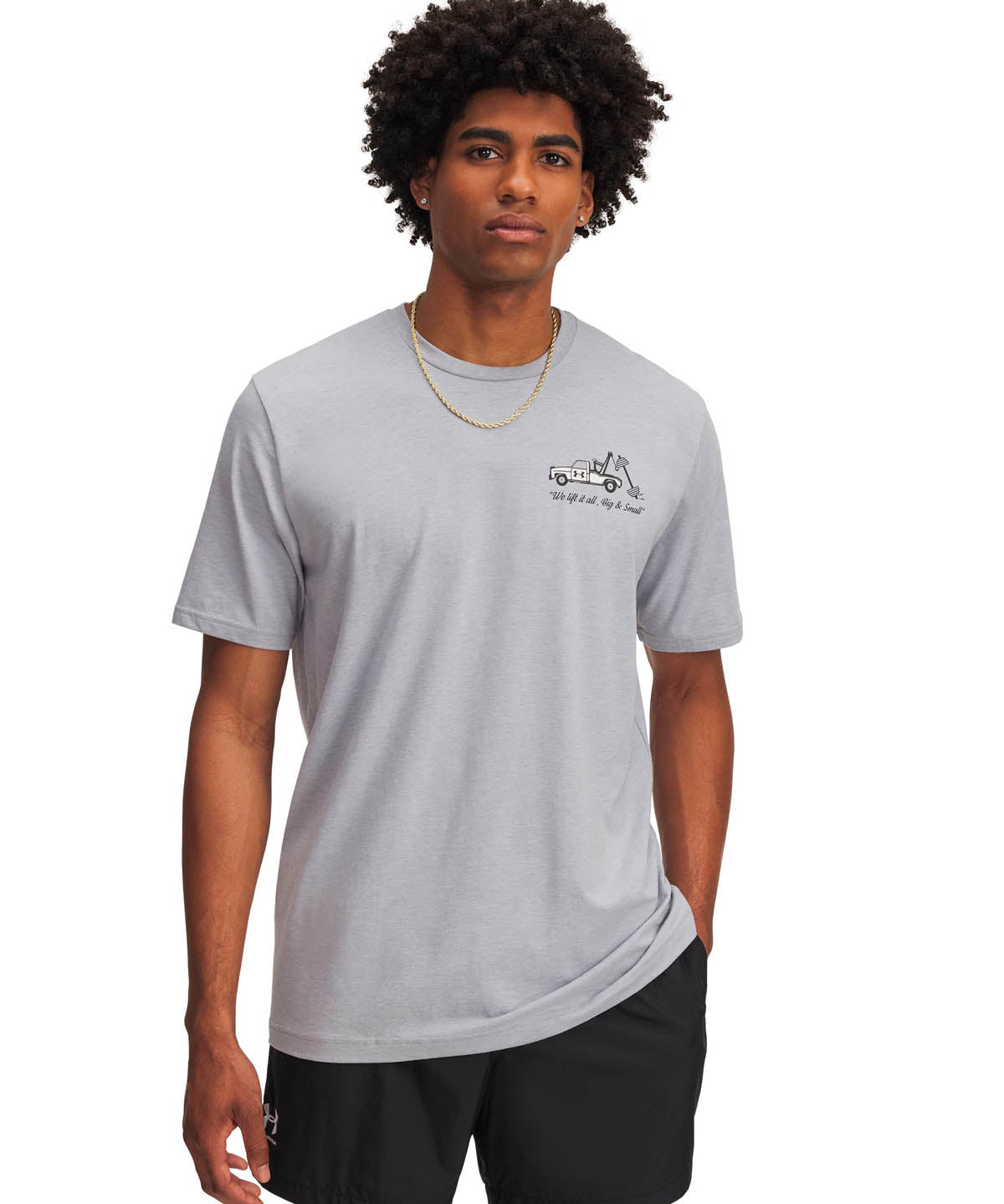 Polera manga corta Lifestyle para Hombre 60/40S Body Shop gris Under Armour