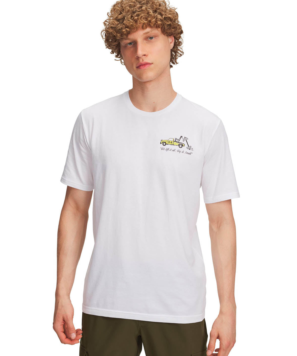 Polera manga corta Lifestyle para Hombre 60/40S Body Shop Blanco Under Armour