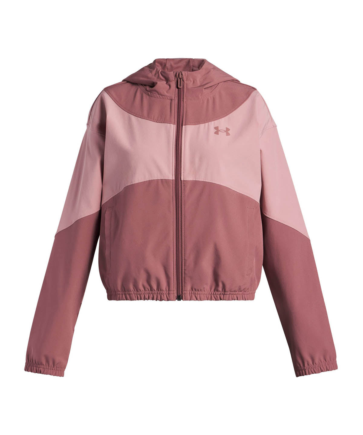 Chaqueta Lifestyle para niña Rival Woven café Under Armour
