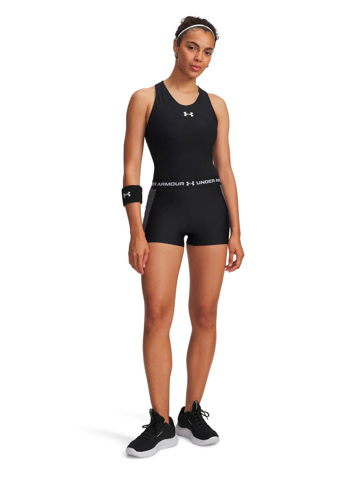 Calzas de entrenamiento para mujer UA HeatGear Rib negro Under Armour