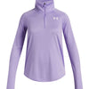 Polerón de entrenamiento para niña Tech Wordmark morado Under Armour