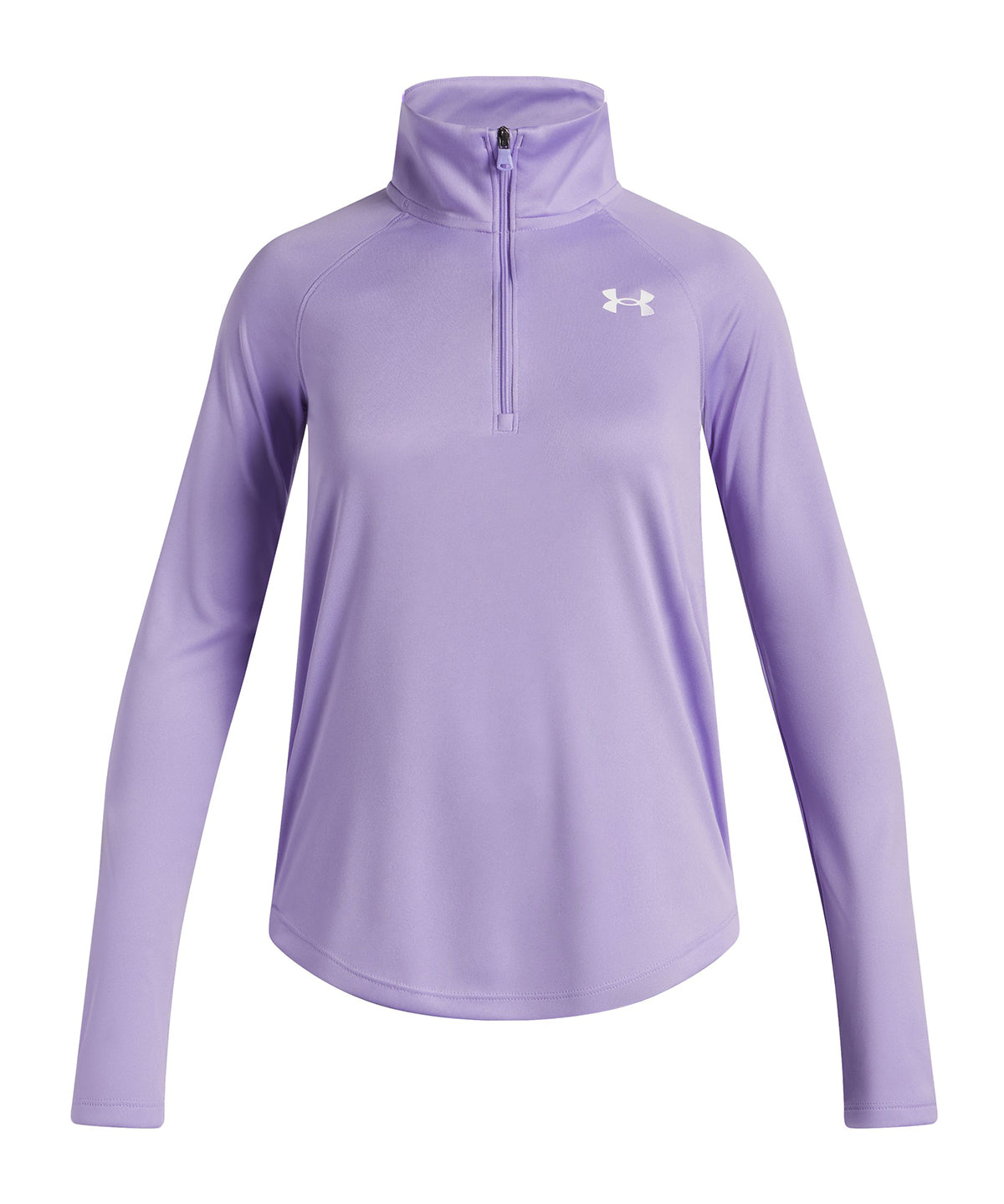 Polerón de entrenamiento para niña Tech Wordmark morado Under Armour