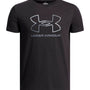 Polera manga corta Lifestyle para niño GL Foundation negro Under Armour