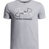 Polera manga corta Lifestyle para niño GL Foundation gris Under Armour