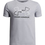 Polera manga corta Lifestyle para niño GL Foundation gris Under Armour