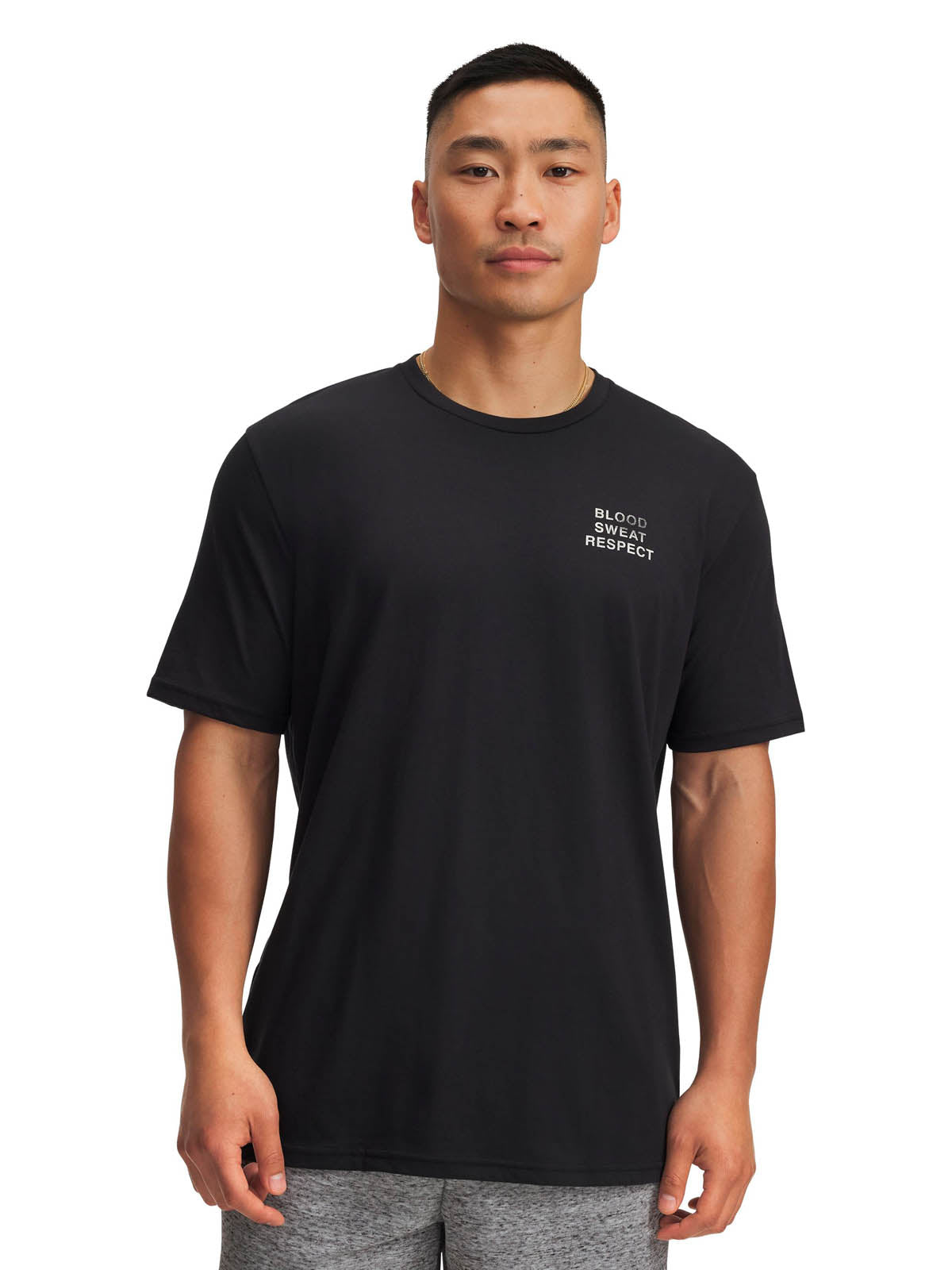 Polera manga corta de entrenamiento para hombre Project Rock negro Under Armour