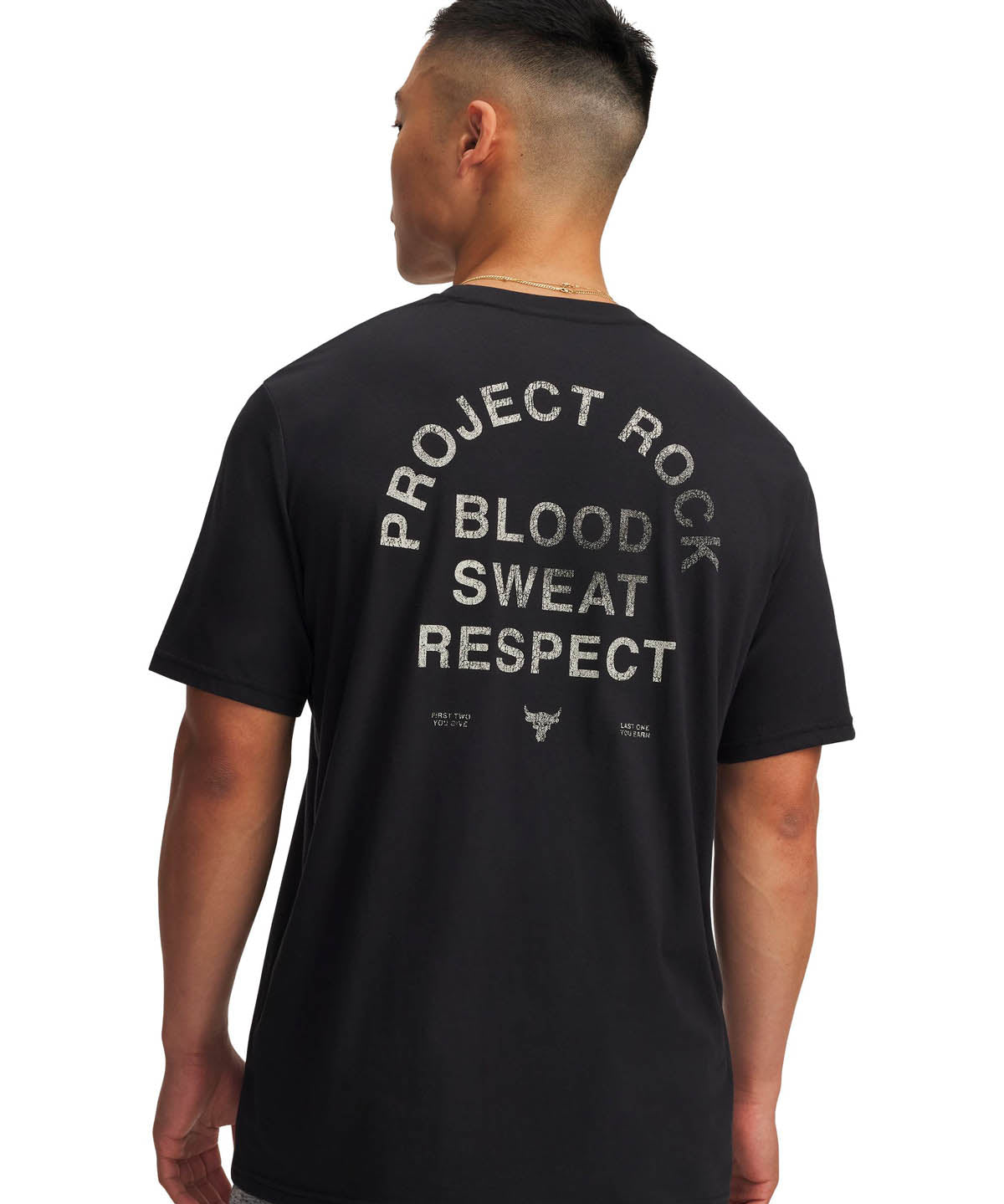 Polera manga corta de entrenamiento para hombre Project Rock negro Under Armour