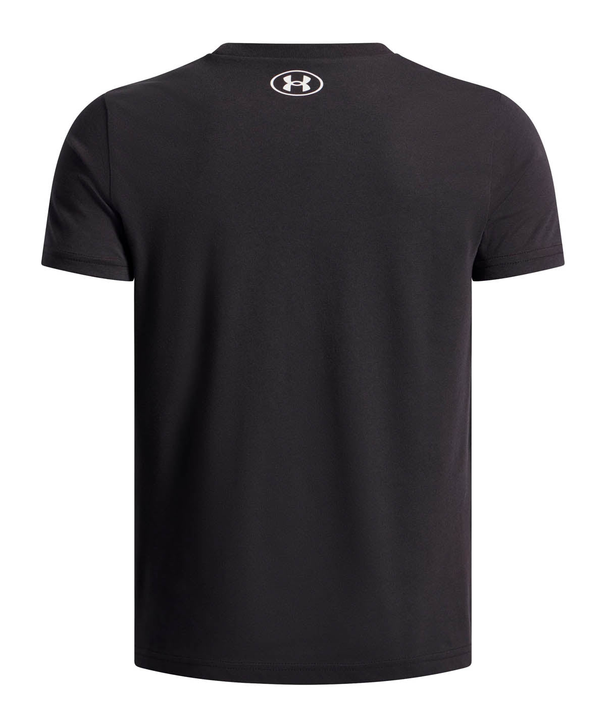 Polera manga corta Lifestyle para niño Overlay Wordmark negro Under Armour