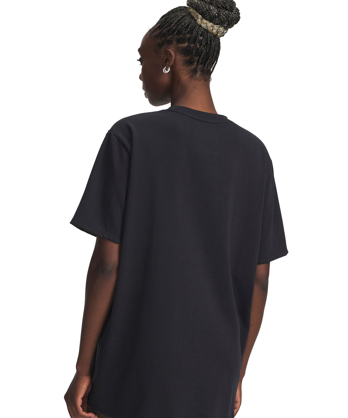 Polera manga corta de entrenamiento paea mujer Project Rock negra Under Armour