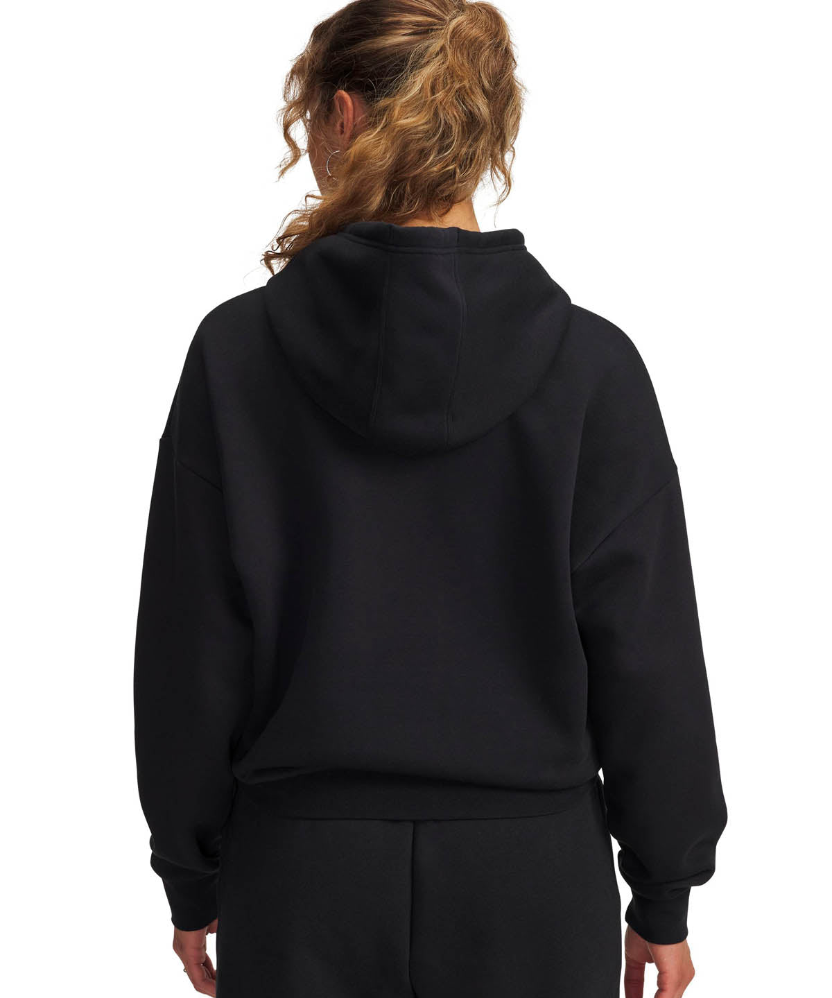 Polerón Lifestyle para mujer Project Rock Icon Fleece negro Under Armour