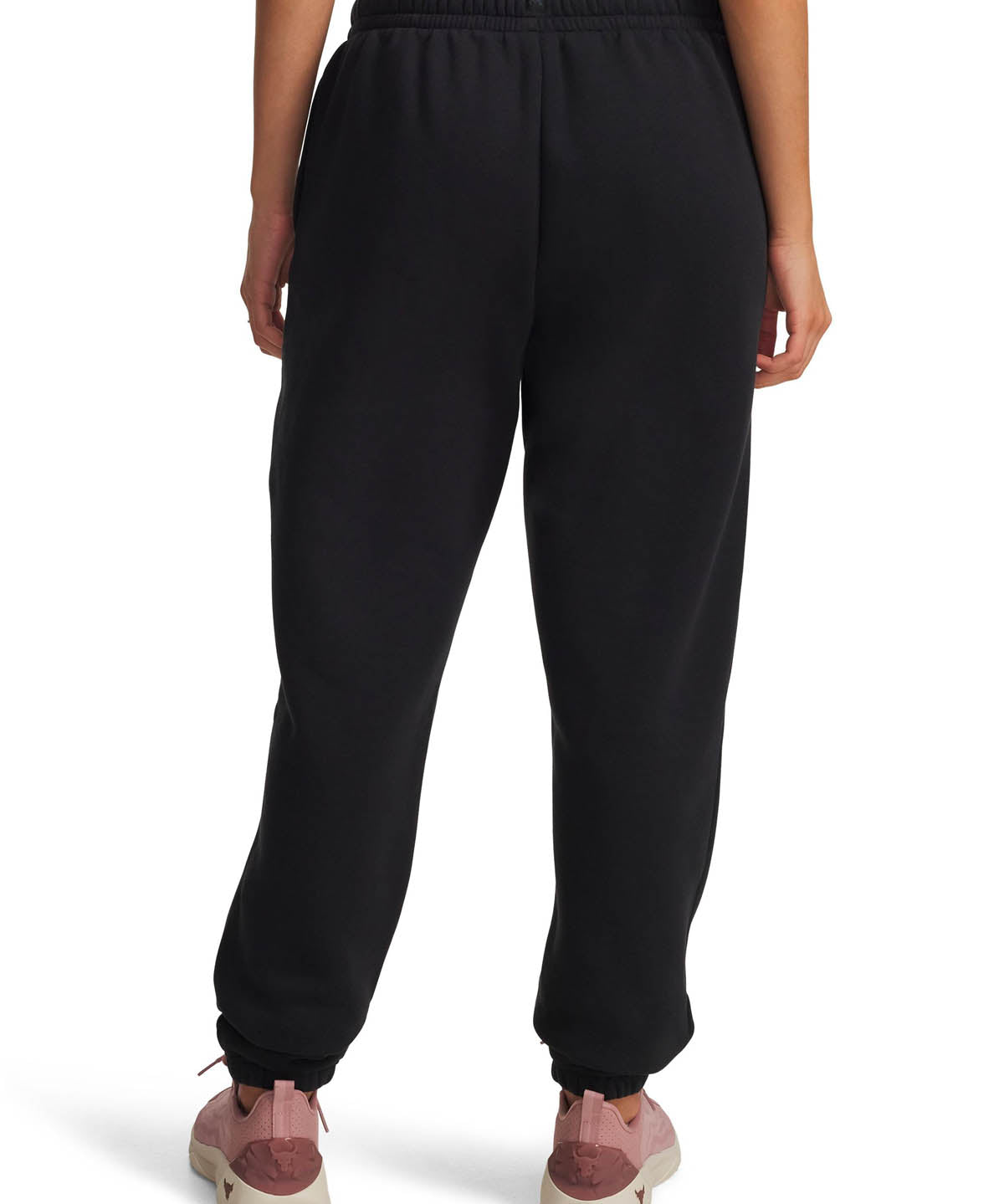 Buzo de entrenamiento para mujer Project Rock Icon Fleece negro Under Armour