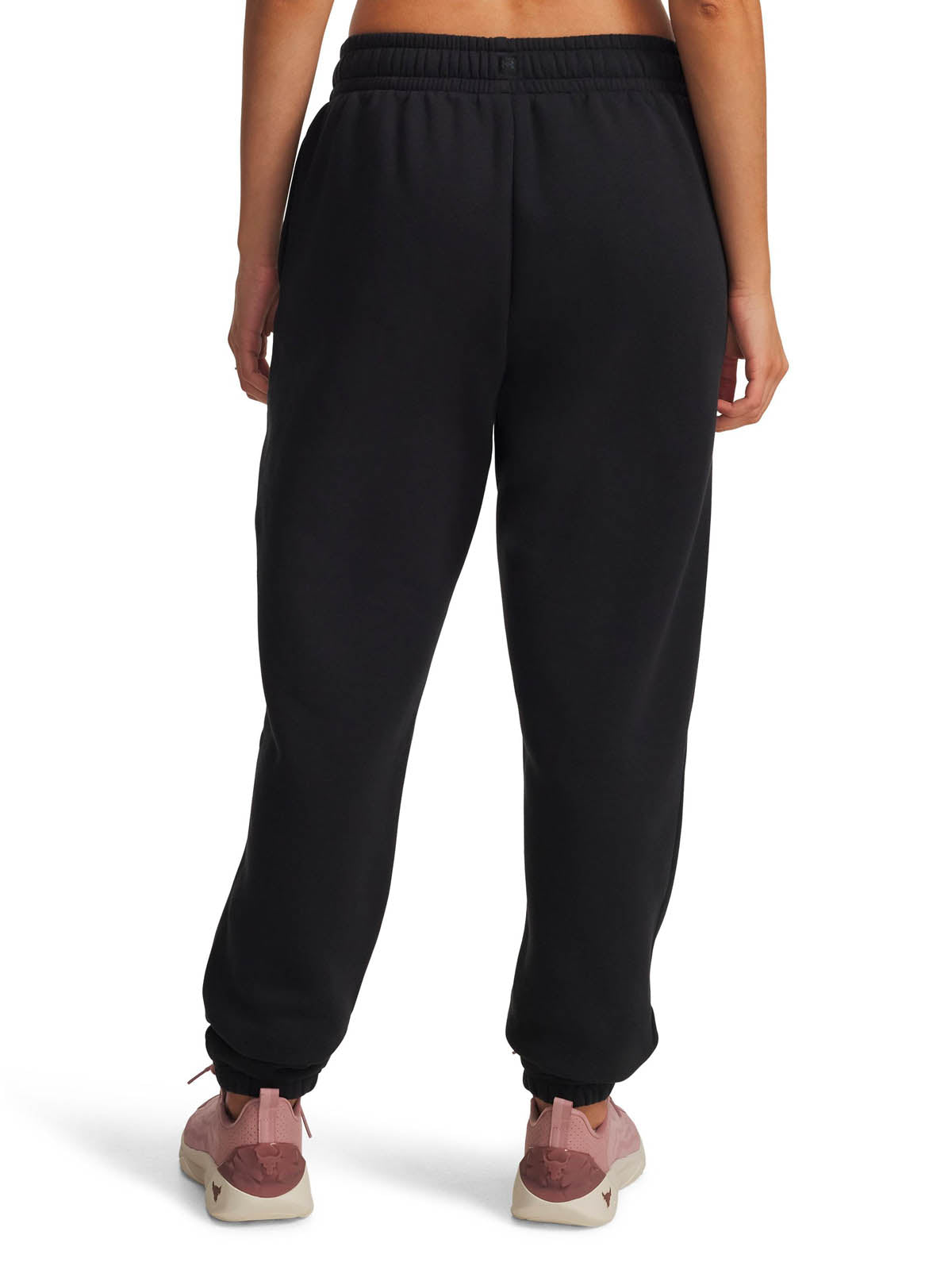 Buzo de entrenamiento para mujer Project Rock Icon Fleece negro Under Armour