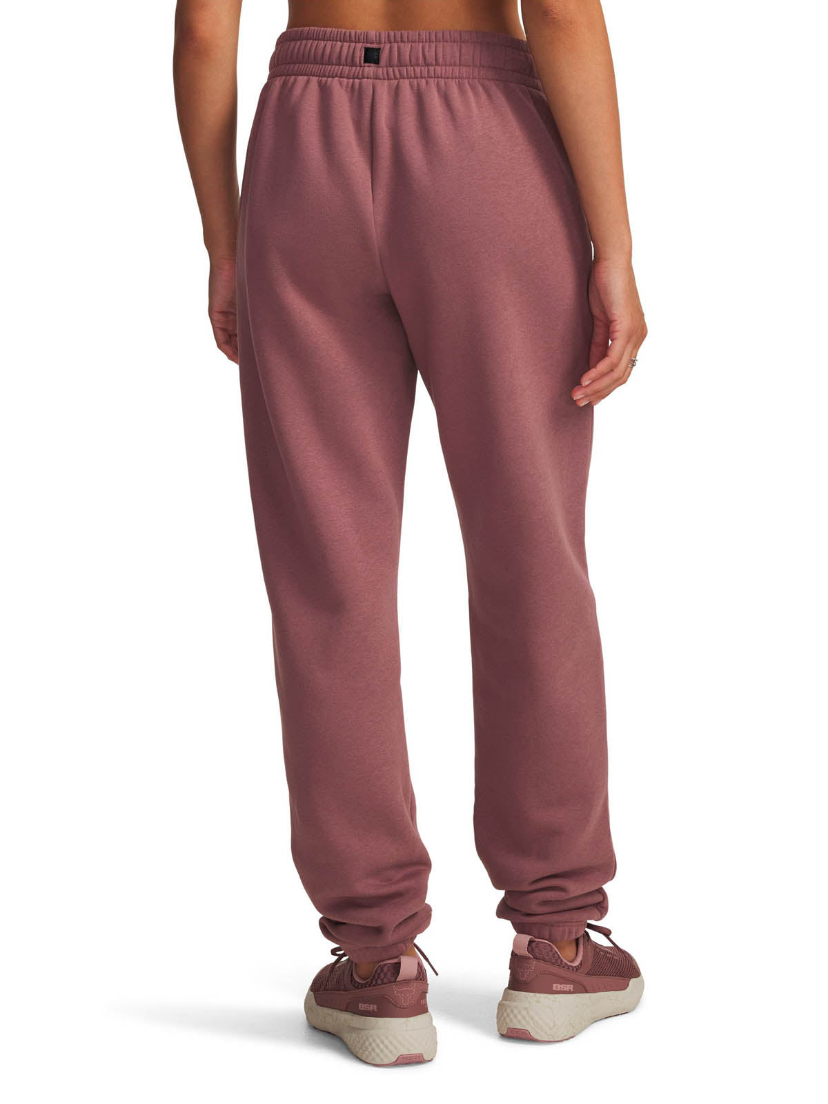 Buzo de entrenamiento para mujer Project Rock Icon Fleece café Under Armour