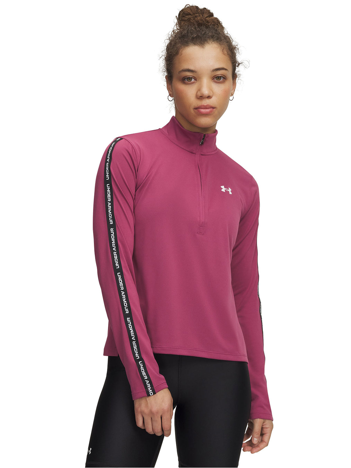 Polerón de entrenamiento para mujer Tech Wordmark Tape Rojo Under Armour