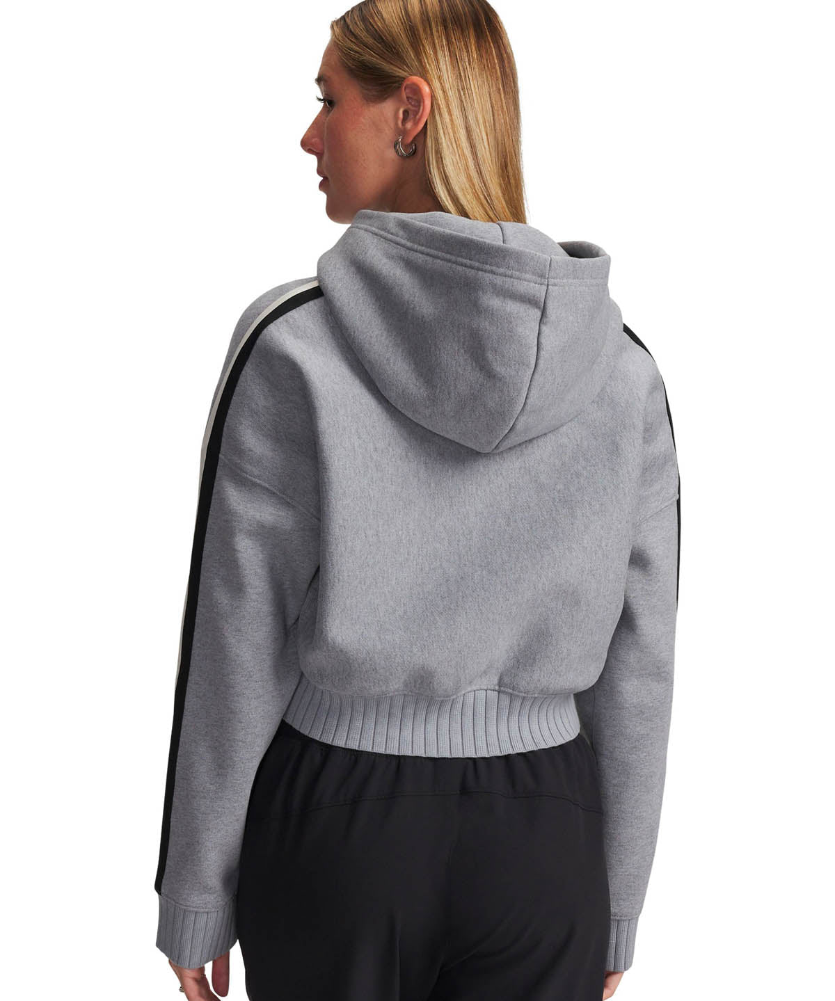 Poleron Lifestyle Mujer Icon Heavyweight Fleece Gris UA