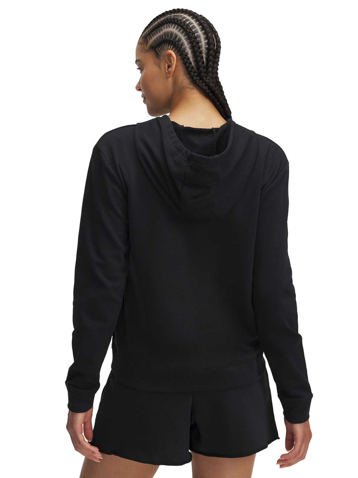 Polerón UA Rival Terry negro para mujer