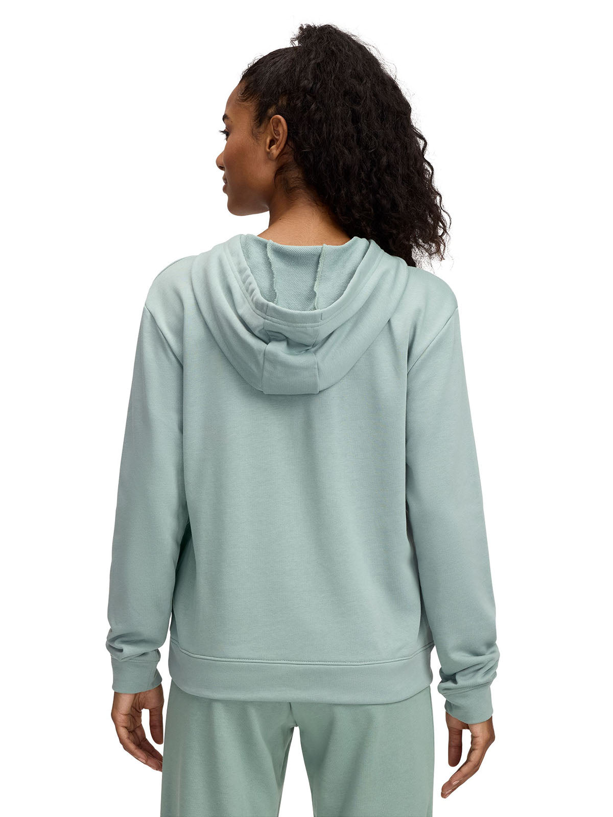 Polerón UA Rival Terry verde para mujer