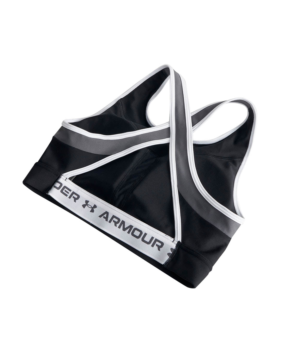 Peto de Entrenamiento para Mujer Crossback mid Open back Negro Under Armour