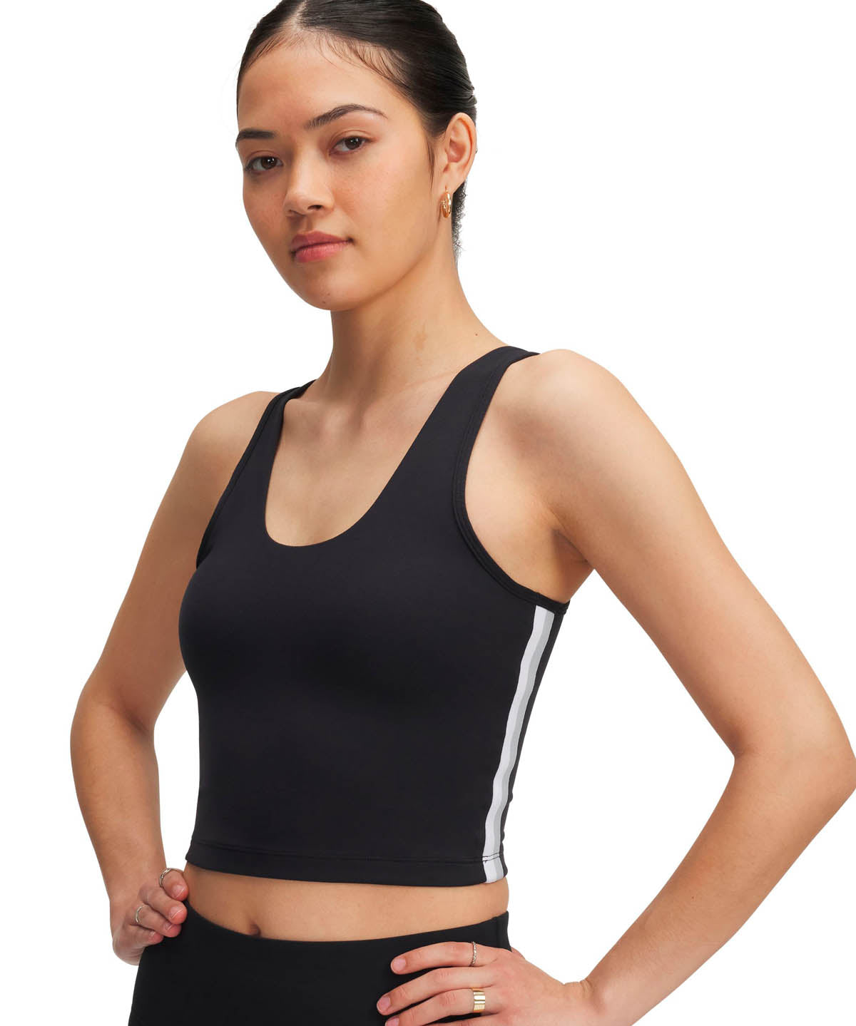 Polera sin manga de entenamiento para mujer Motion Sport Tape negro Under Armour