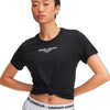 Polera manga corta de entrenamiento para mujer Tech Script Graphic negro Under Armour