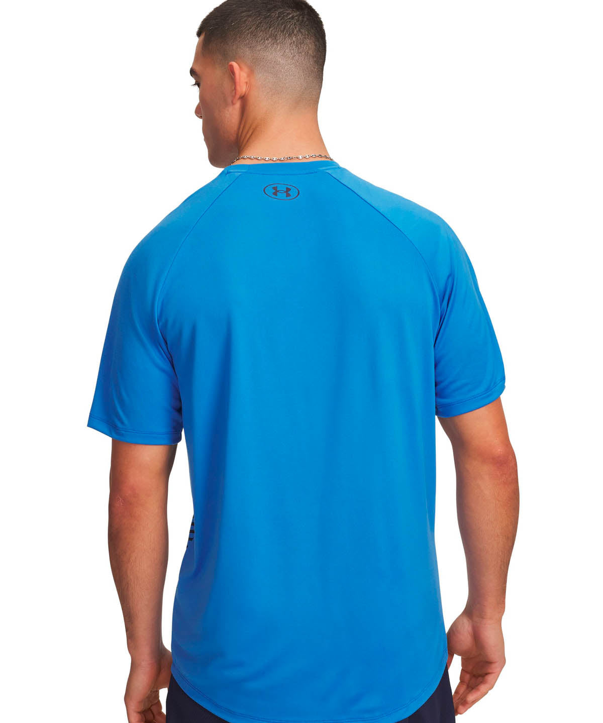 Polera manga corta de entrenamiento para hombre Tech Fade azul Under Armour