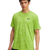 Polera manga corta de entrenamiento para hombre Tech verde Under Armour