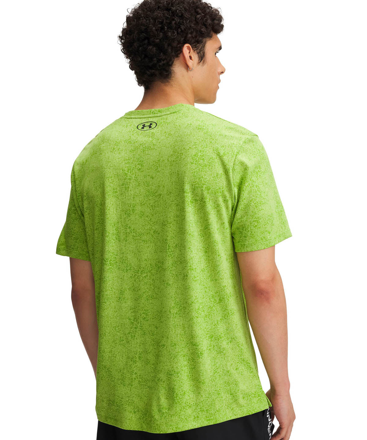 Polera manga corta de entrenamiento para hombre Tech verde Under Armour