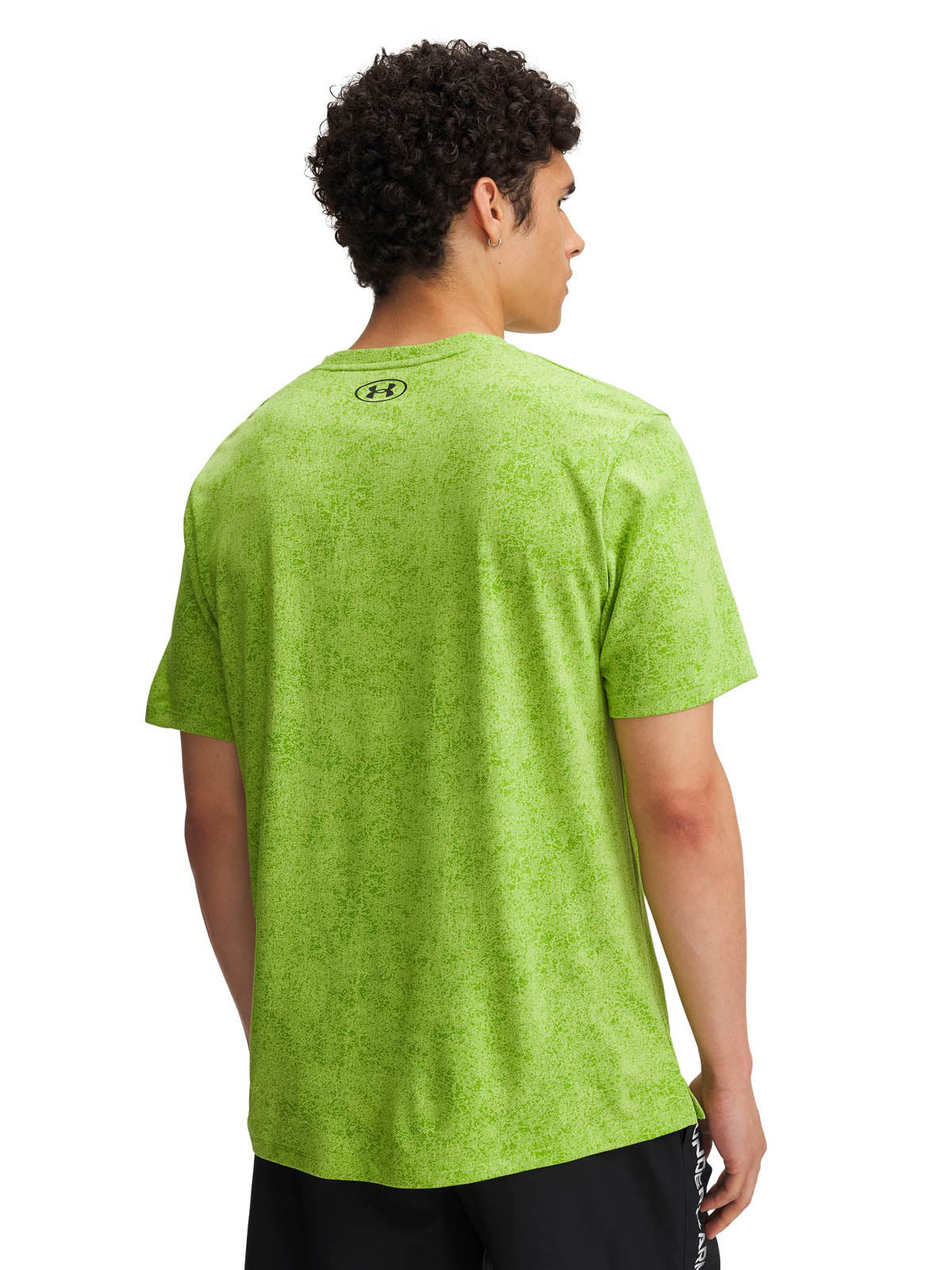 Polera manga corta de entrenamiento para hombre Tech verde Under Armour