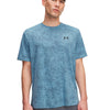 Polera manga corta de entrenamiento para hombre Tech azul Under Armour
