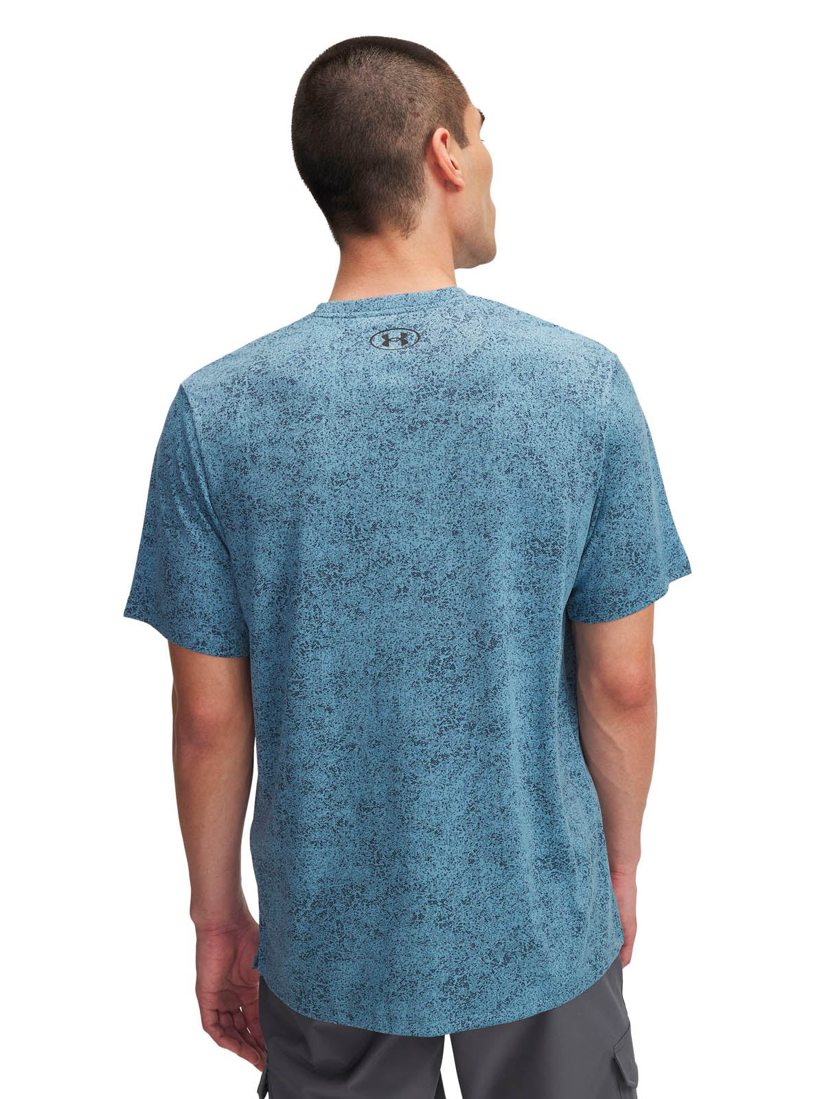 Polera manga corta de entrenamiento para hombre Tech azul Under Armour