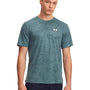 Polera manga corta de entrenamiento para hombre Tech azul Under Armour