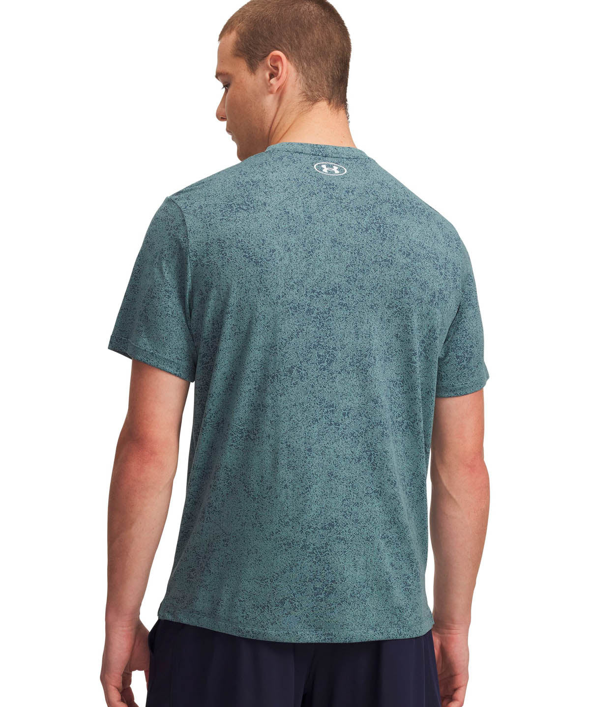 Polera manga corta de entrenamiento para hombre Tech azul Under Armour