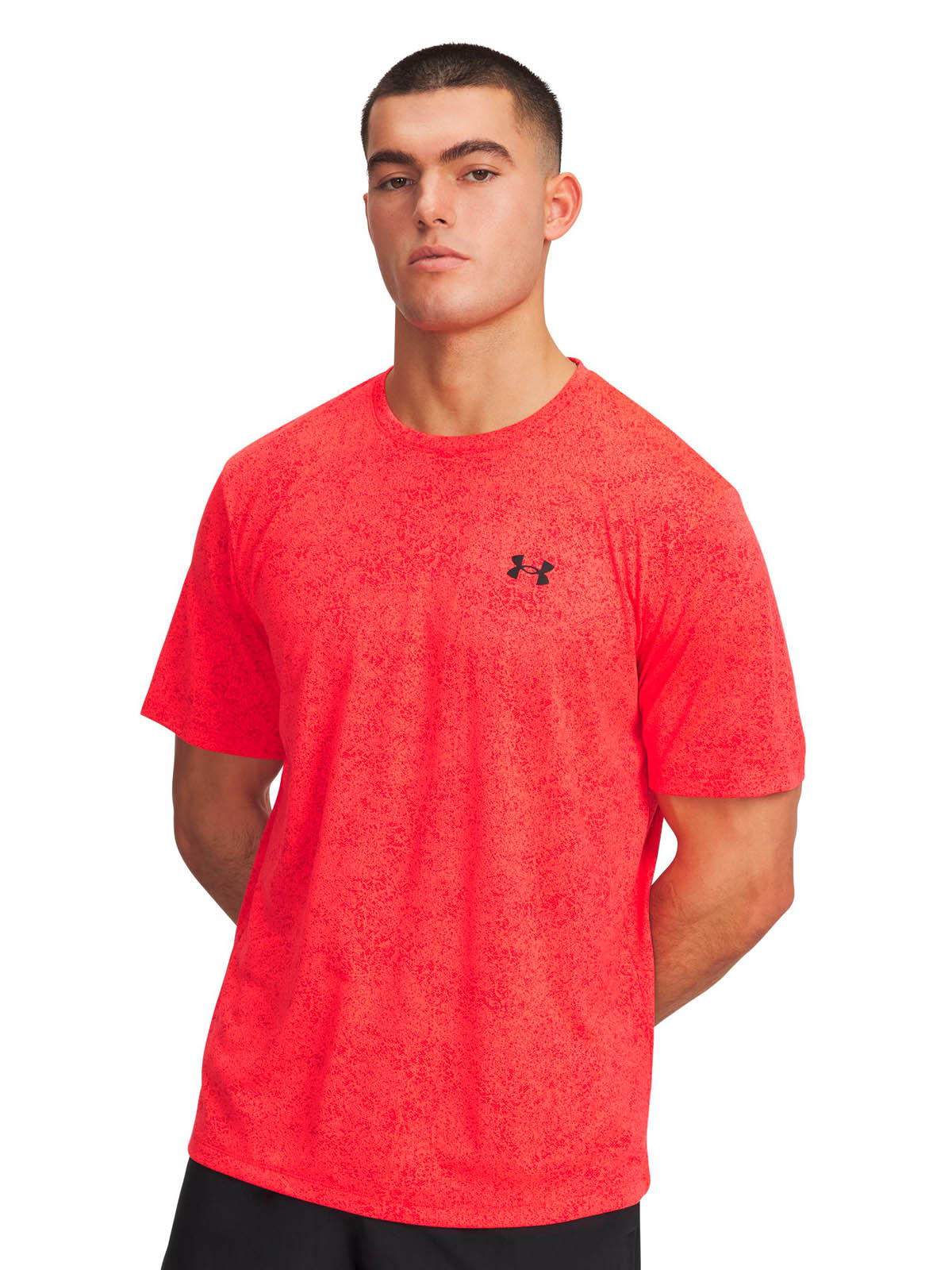 Polera manga corta de entrenamiento para hombre Tech rojo Under Armour