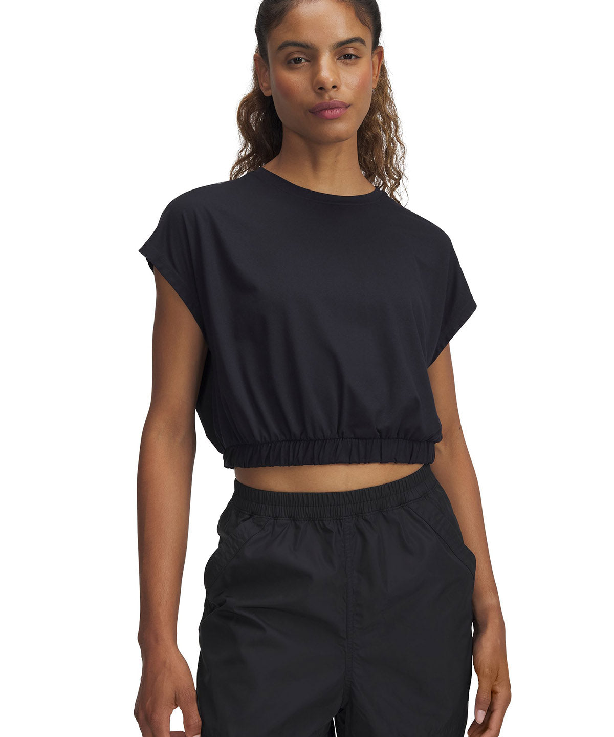 Polera manga corta motion bubble para mujer