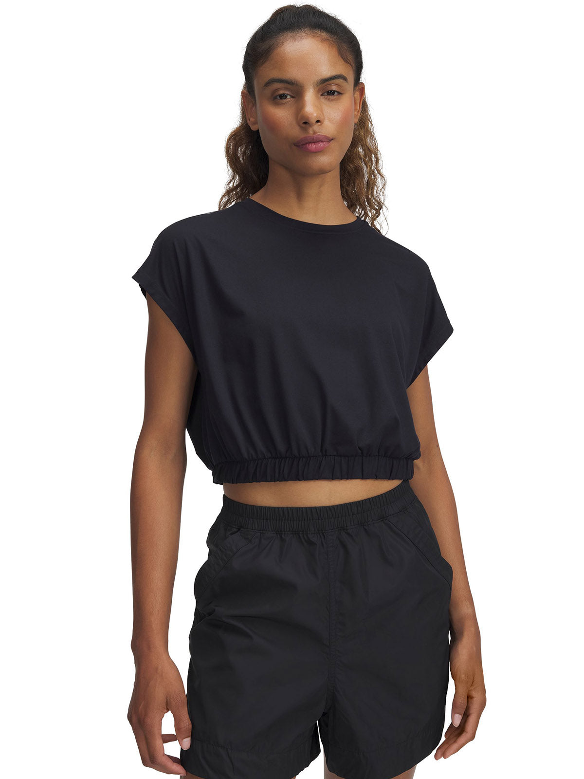 Polera manga corta motion bubble para mujer