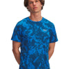 Polera manga corta Running para hombre Launch Printed azul Under Armour