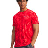 Polera manga corta Running para hombre Launch Printed rojo Under Armour
