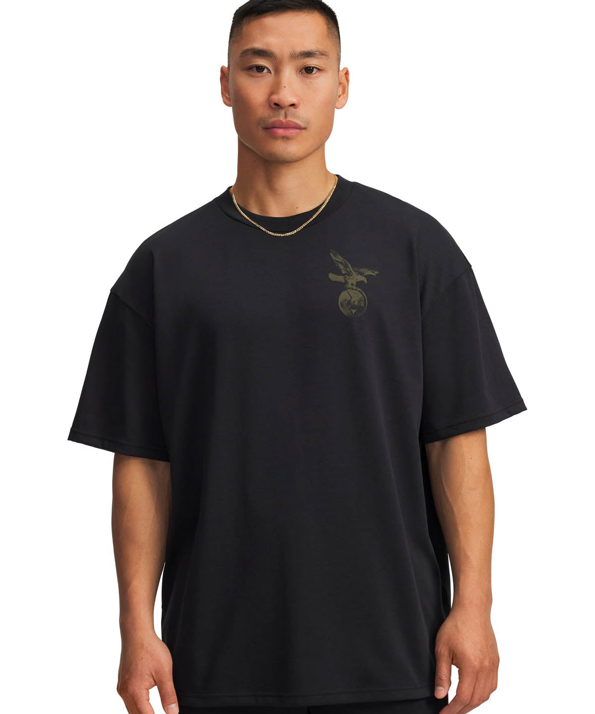 Polera manga corta de entrenamiento para hombre Project Rock negro Under Armour