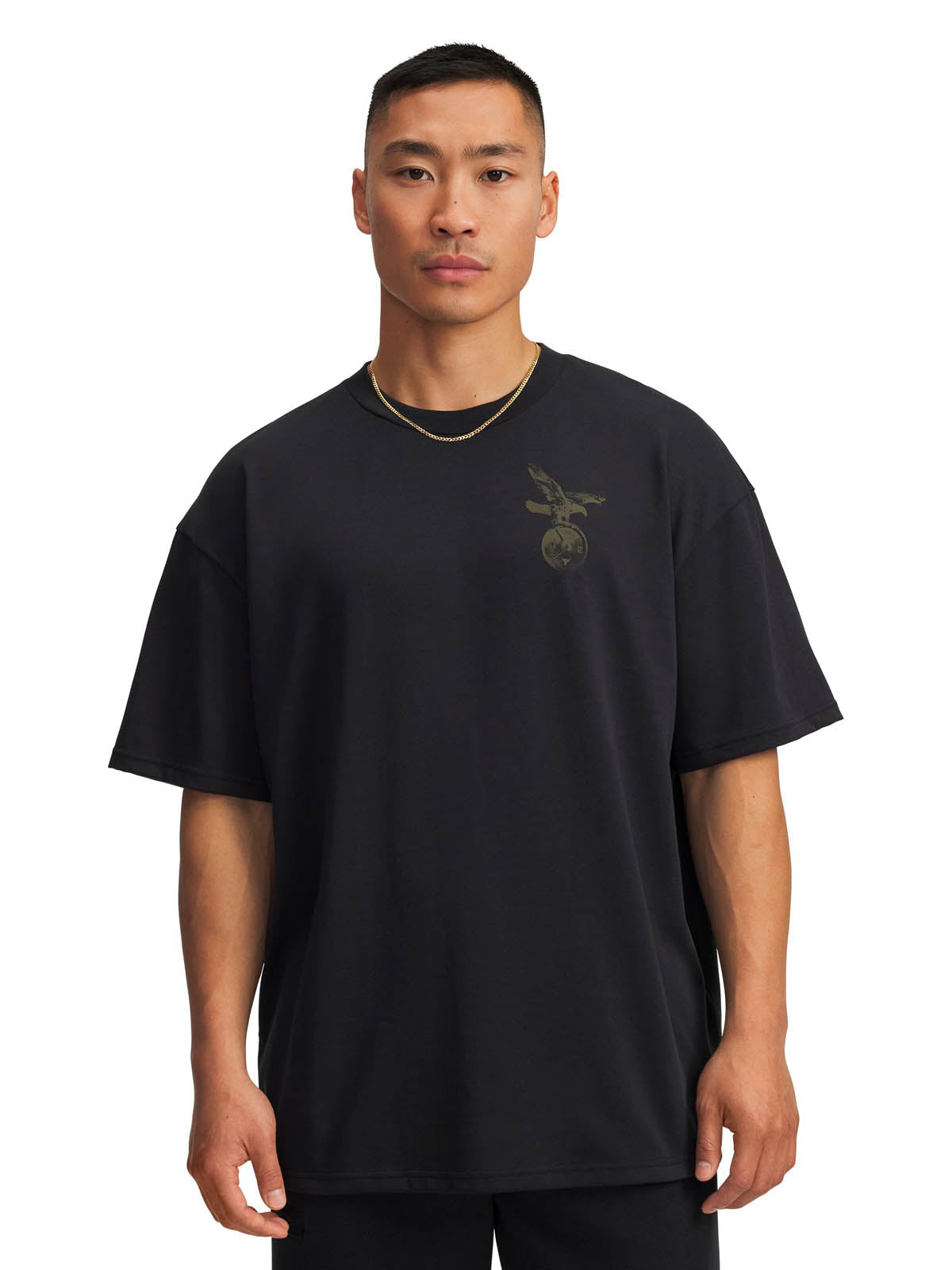 Polera manga corta de entrenamiento para hombre Project Rock negro Under Armour