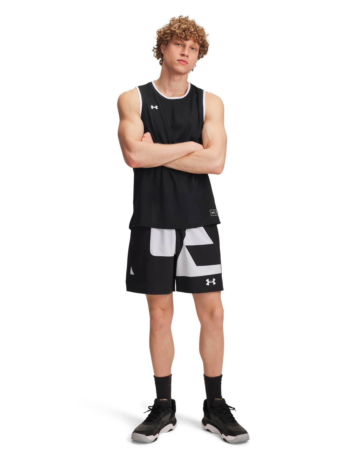 Short de Entrenamiento para Hombre Zone 7" Negro Under Armour