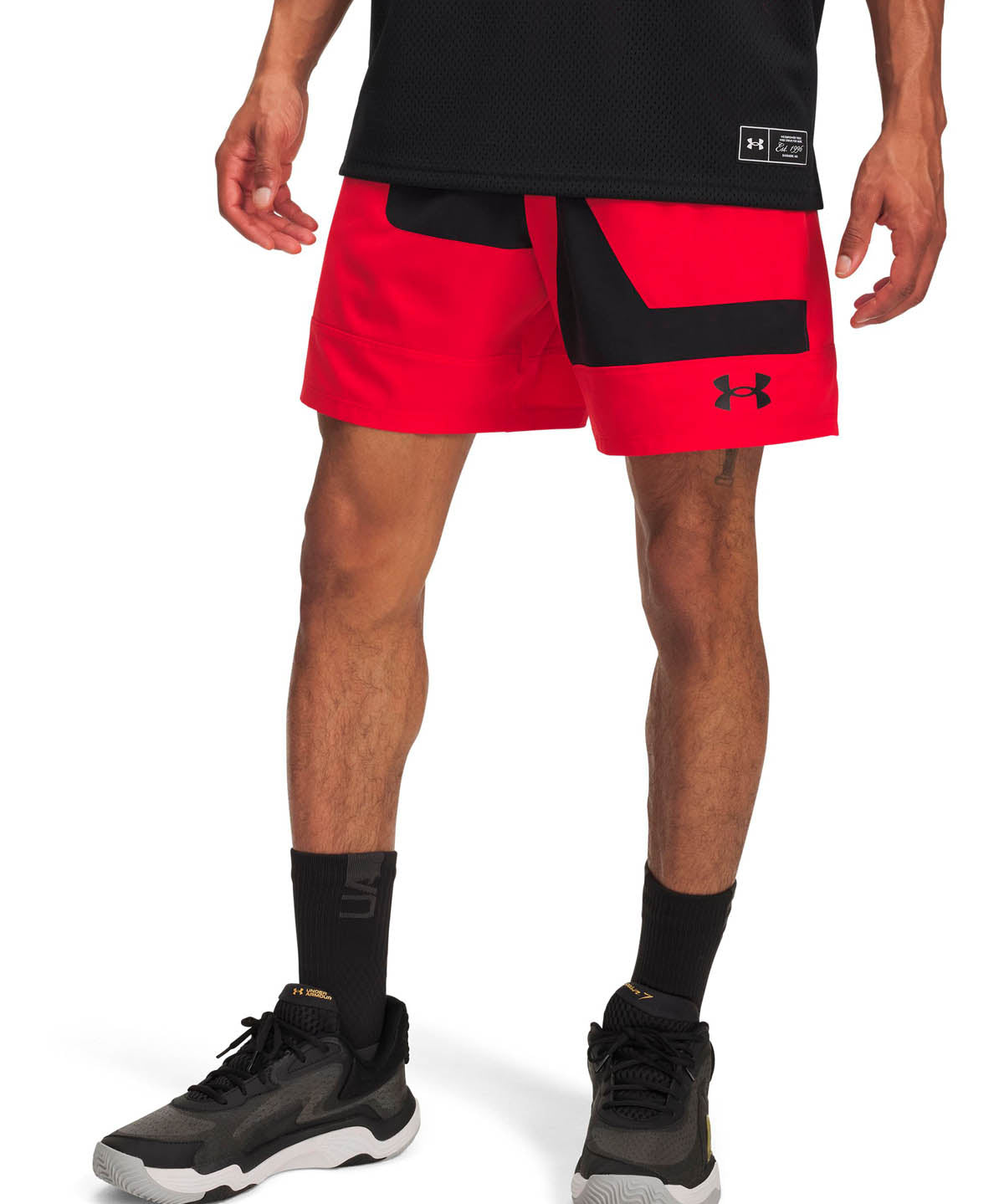 Short de Entrenamiento para Hombre Zone 7" Rojo Under Armour