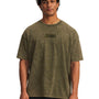 Polera manga corta heavyweight oversize Lifestyle para hombre Project Rock verde Under Armour