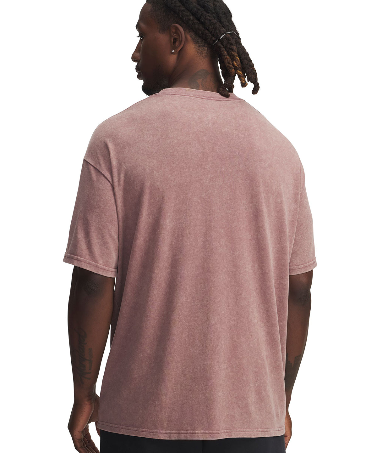 Polera manga corta heavyweight oversize Lifestyle para hombre Project Rock roja Under Armour