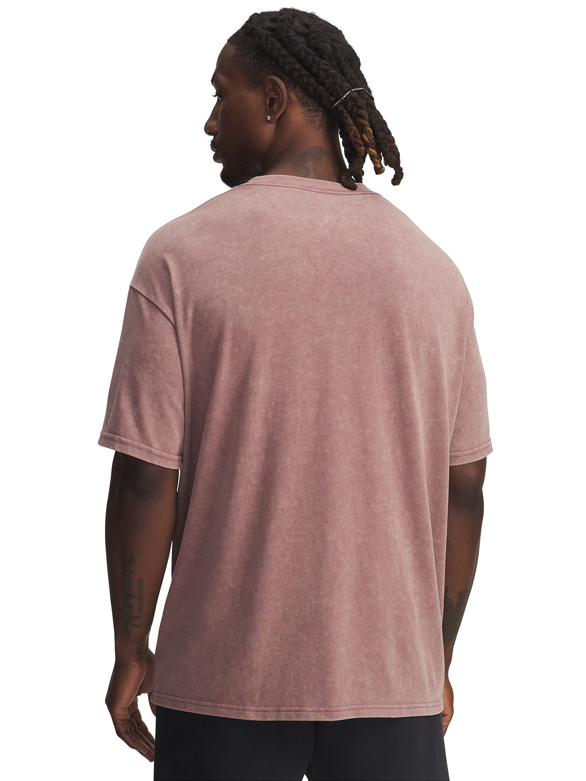 Polera manga corta heavyweight oversize Lifestyle para hombre Project Rock roja Under Armour