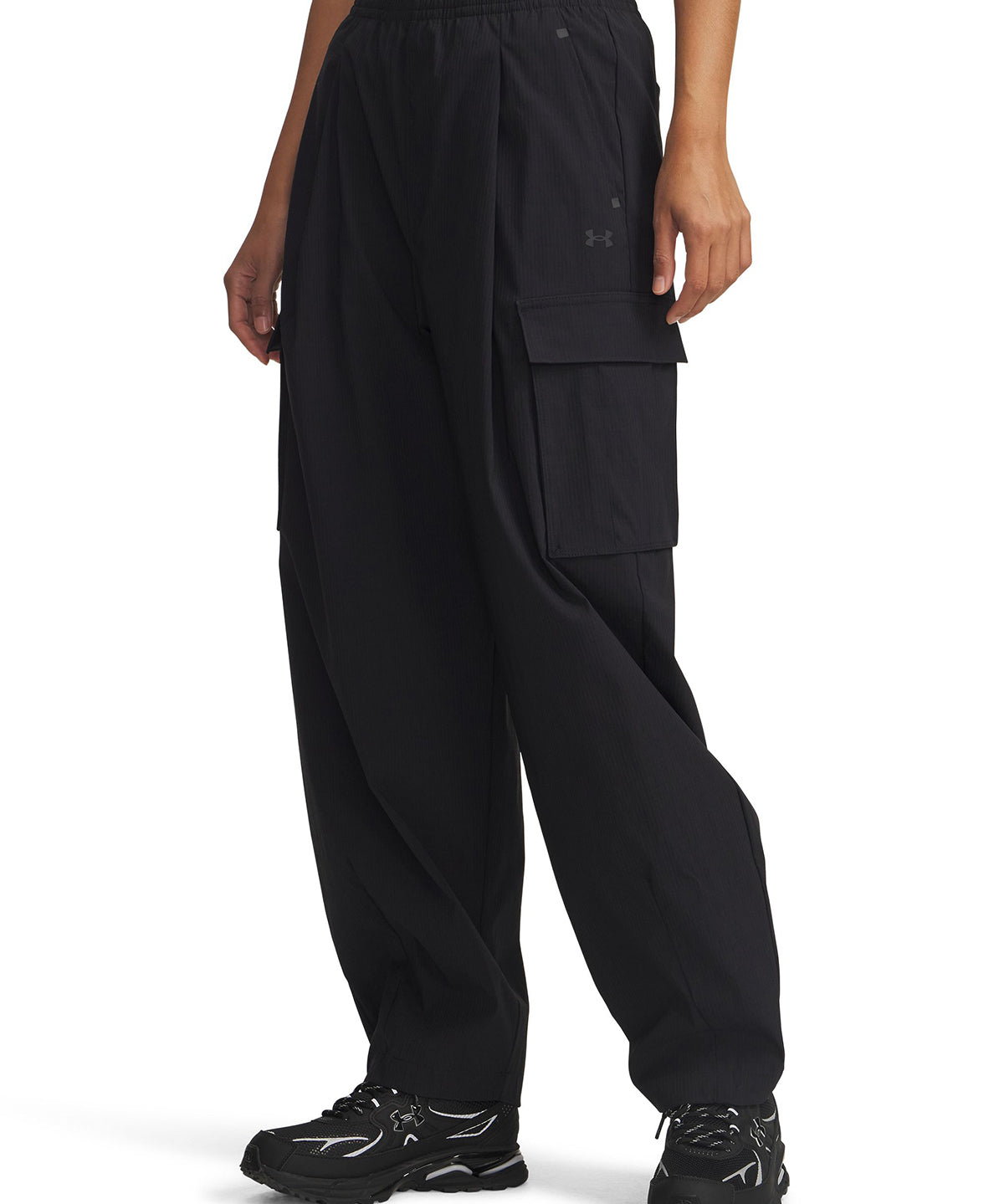 Pantalón Lifestyle para mujer Unstoppable Woven Ripstop Cargo negro Under Armour