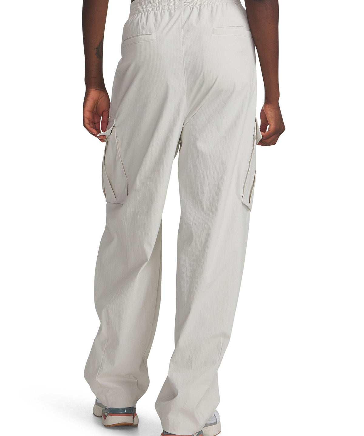 Pantalón Lifestyle para mujer Unstoppable Woven Ripstop Cargo Blanco Under Armour