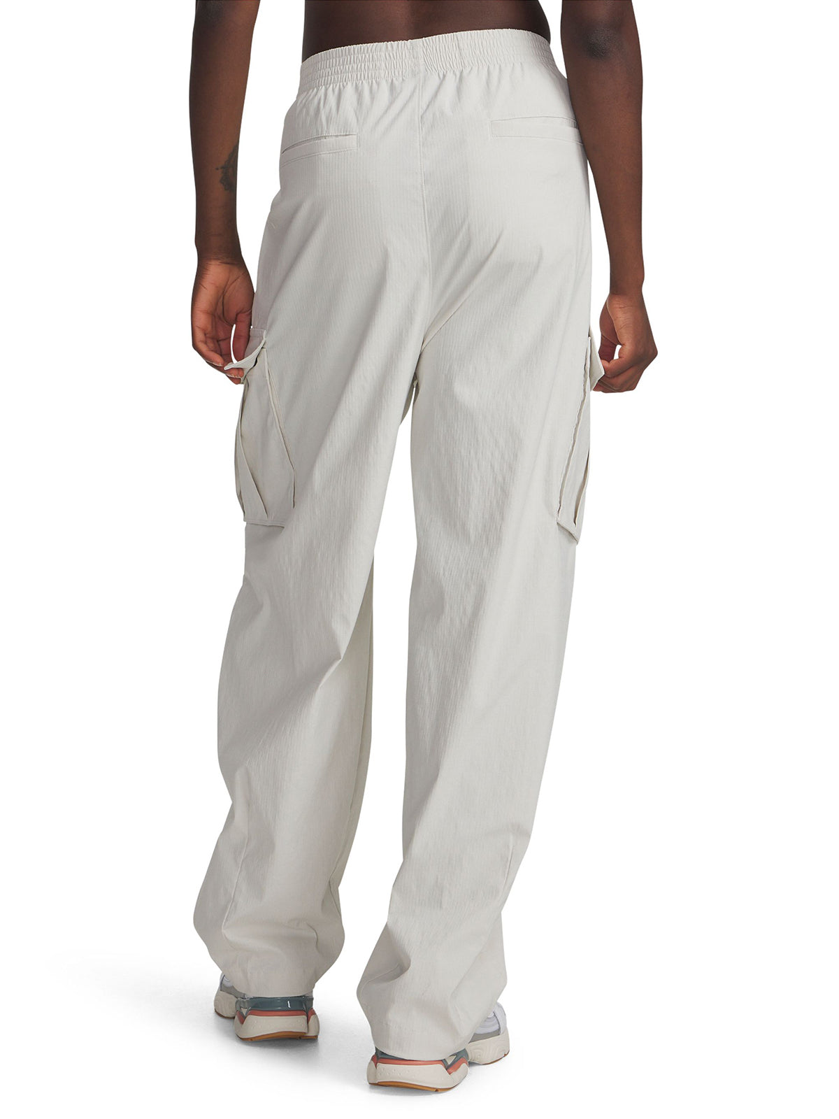 Pantalón Lifestyle para mujer Unstoppable Woven Ripstop Cargo Blanco Under Armour